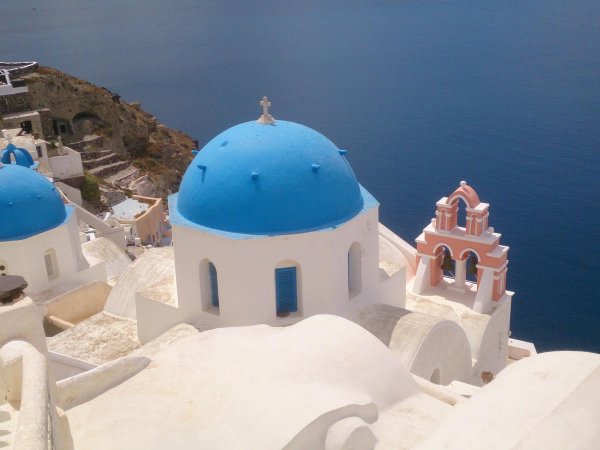Blue Roofs of Santorini